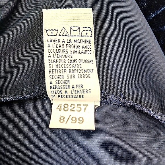 TOMMY HILFIGER Deep Blue Velvet Column Pull On Side Slit Maxi Skirt Like… - Picture 2 of 16